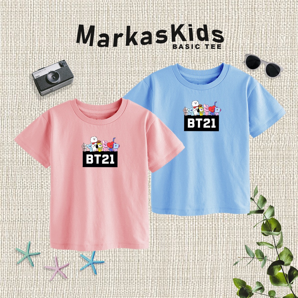 kaos anak perempuan BT21/ baju anak cewek / baju anak laki laki / baju anak perempuan 1 tahun / atasan anak perempuan