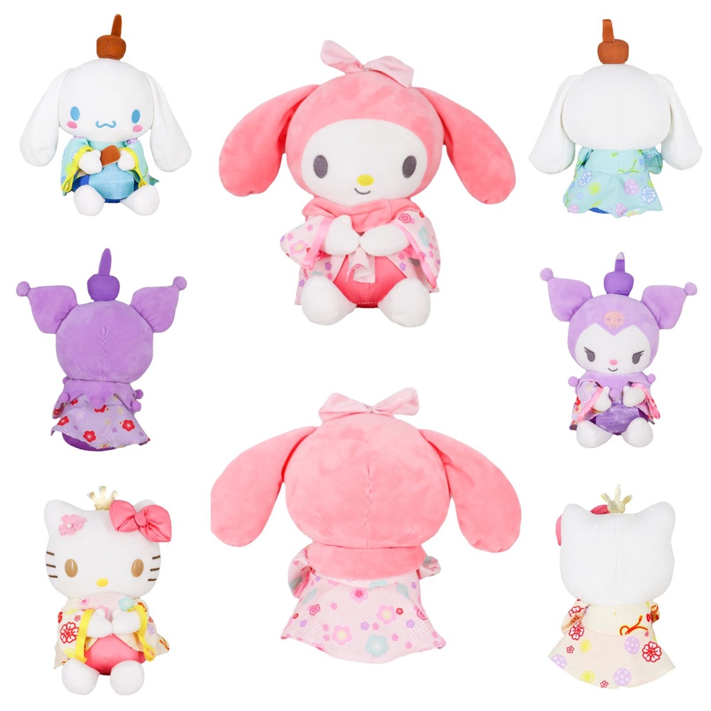 BONEKA CINNAMOROLL MELODY KUROMI HELLO KITTY KIMONO KOSTUM JEPANG LUCU IMPOR