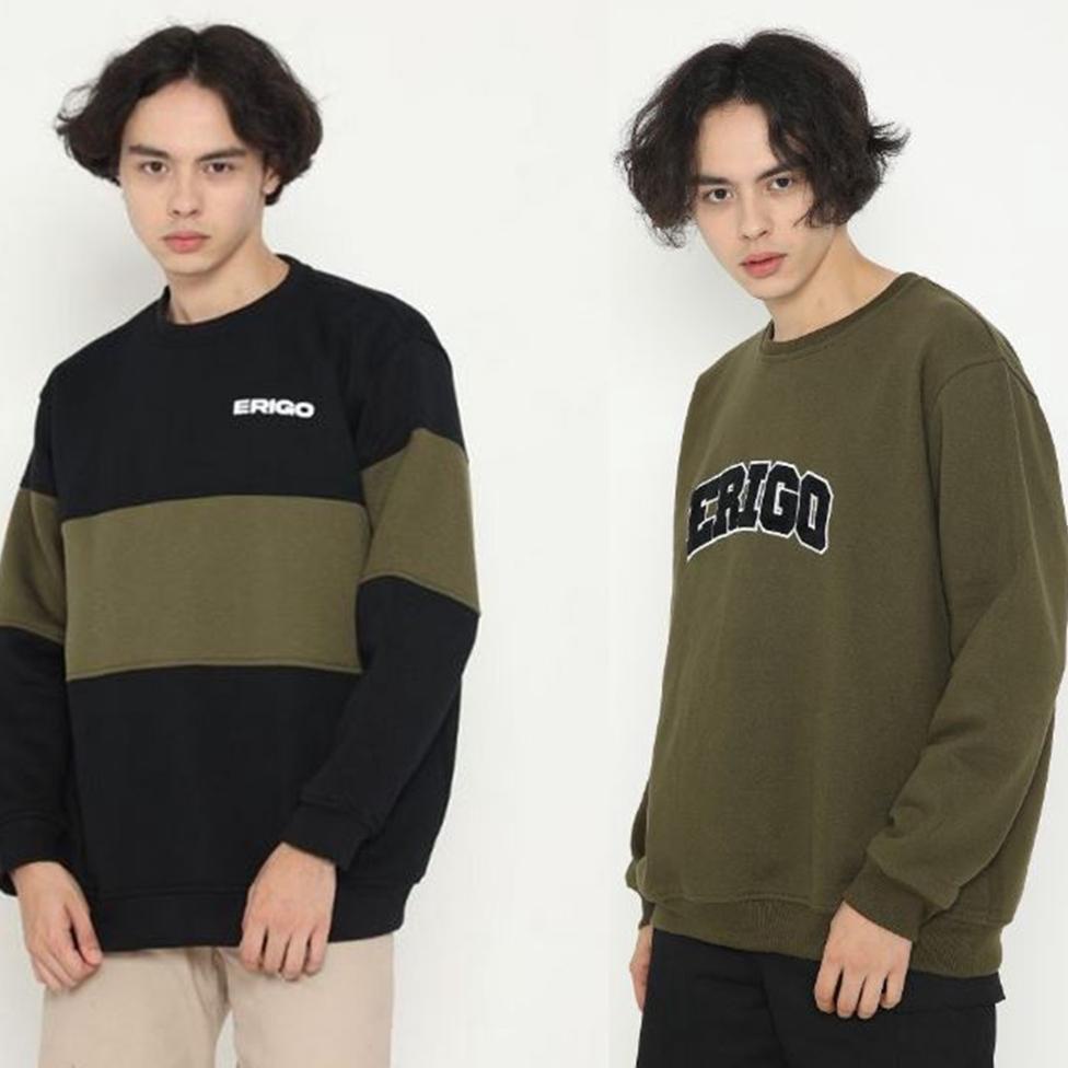 LANGSUNG KIRIM Crewneck Erigo Pria dan Wanita - Sweater Erigo Pria dan Wanita - Sweatshirt Erigo Pri