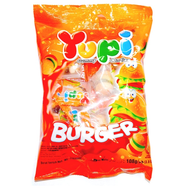 

YUPI MINI BURGER 108 GR - PERMEN