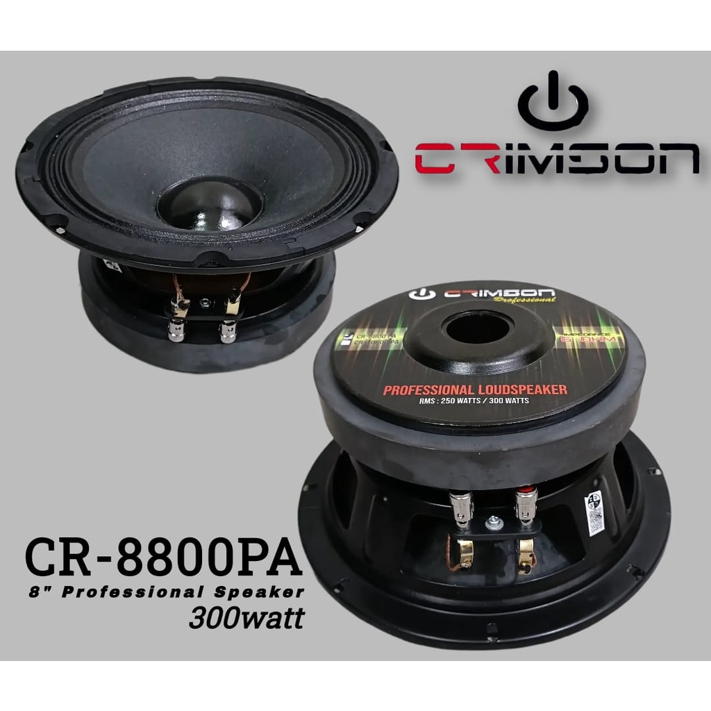 KOMPONEN SPEAKER CRIMSON CR-8800PA SPEAKER 8 INCH CRIMSON CR8800PA