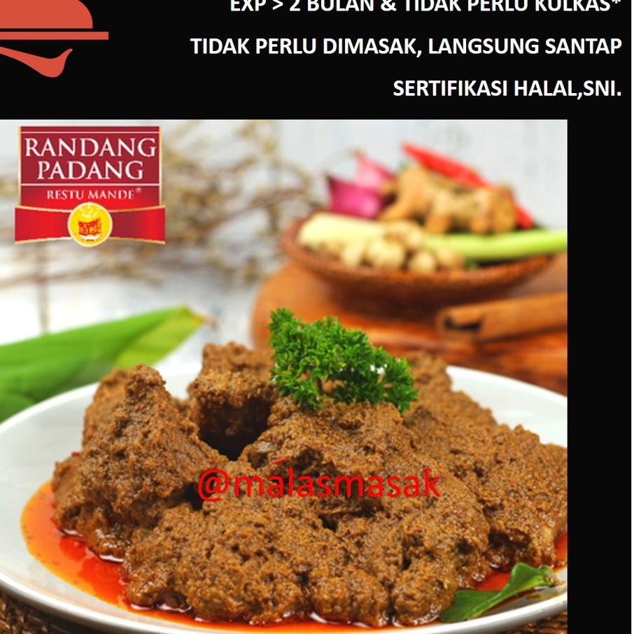 

✺ Rendang Basah Padang Restu Mande Ori 300 Gram ☂
