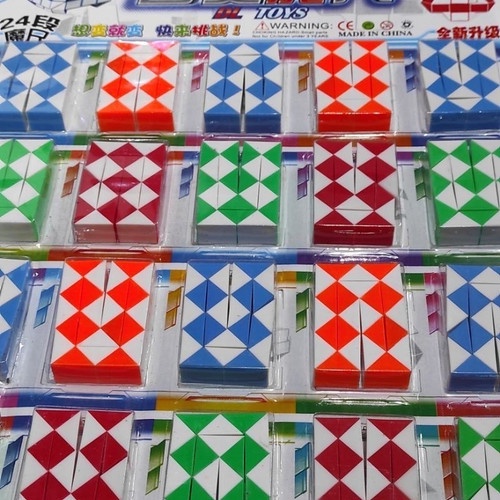 MAINAN RUBIK ULAR / Magic Ruler Snake Puzzle Cube Mainan Montesori Edukasi Rubik Ular Blok - RANDOM