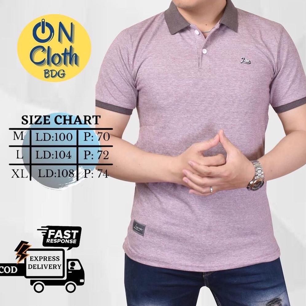 HARGA TERMURAH polo shirt pria original branded kaos kerah dewasa baju cowok distro berkerah bahan c