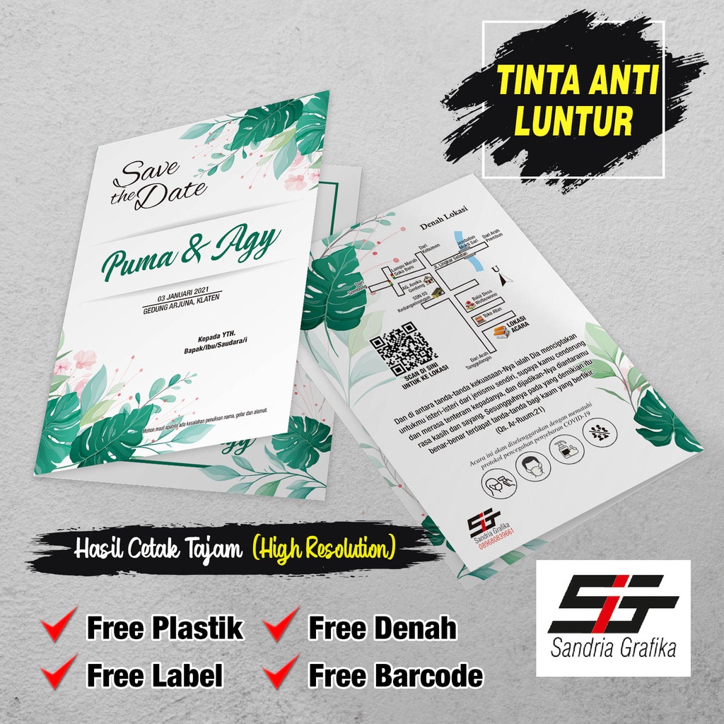 Undangan Pernikahan Rustic, Jasmine, 04