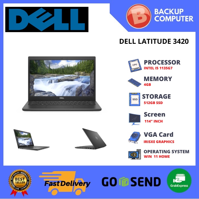 LAPTOP DELL LATITUDE 3420 I5 1135G7 4GB 512GB SSD