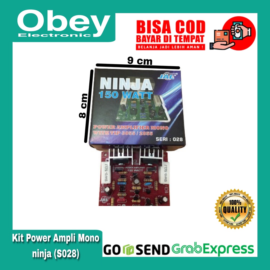Kit Power Ampli Ampli Mono Ninja S028