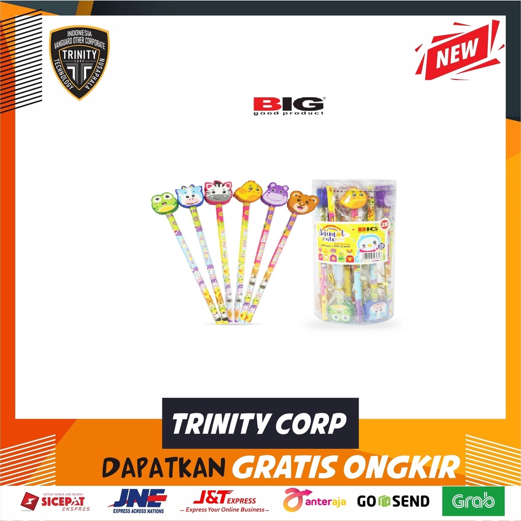 

Pensil 2B & Penghapus Topper BIG PS-888 Per Pack