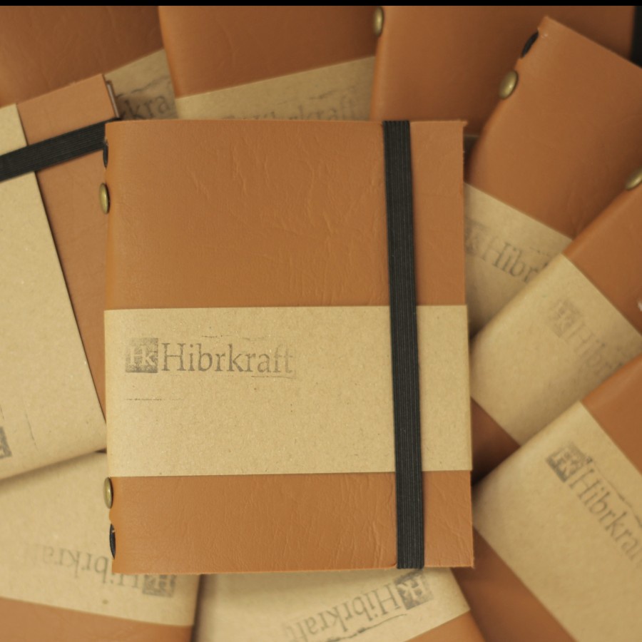 

Custom Agenda Kulit/Buku Cover Kulit untuk Suvenir - Plain Refillable - 11cm x 8cm