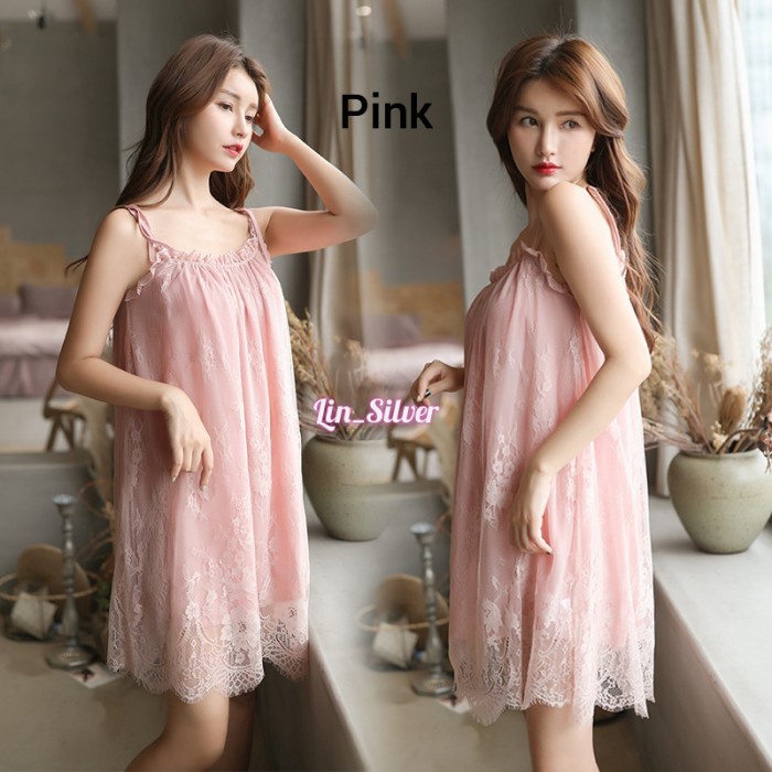 daster Daster Baju Tidur Cantik Wanita Premium Melar L XL XXL Jumbo Big Siz Putih F4U9 original terl