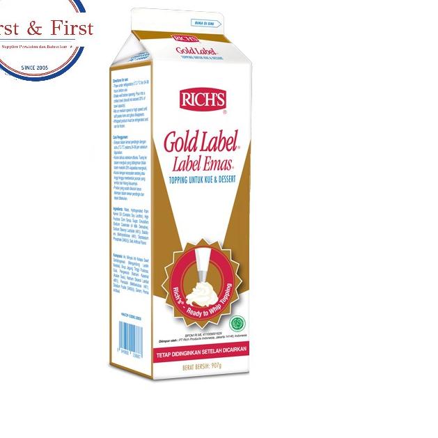 

✴ Rich Gold Label Whipping Cream 907 gram ♖