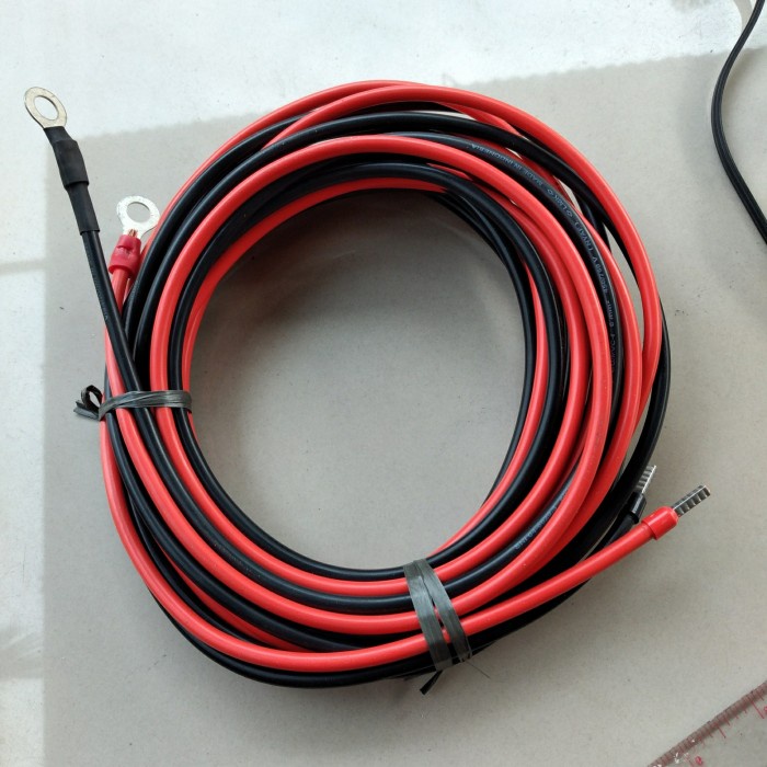 Kabel aki solar cell 6mm x2, 5 meter NYAF Eterna
