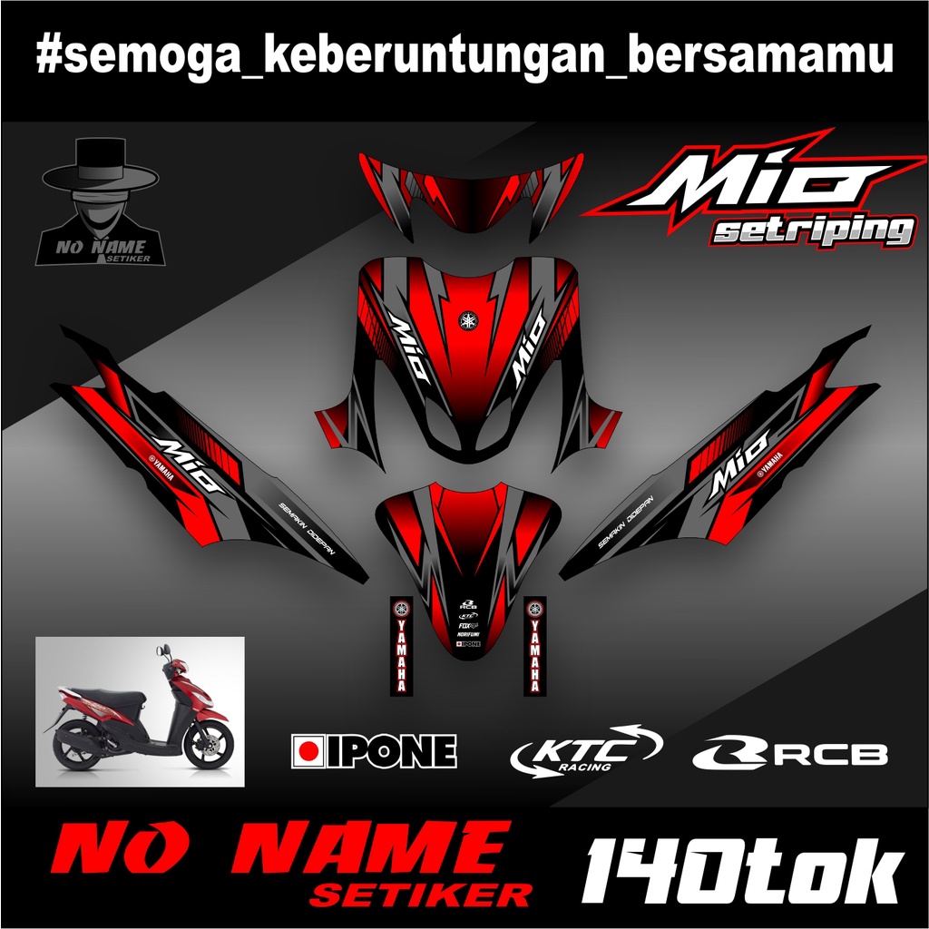 decal stiker mio sporty / smile full body (140tok) 2008 2009 2010 2012 2013 stiker decal sticker