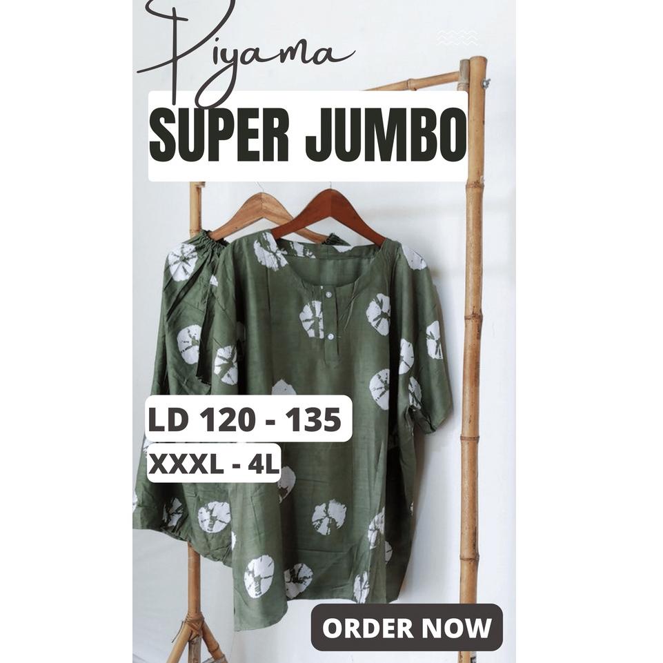 MURAH Setelan Baju Tidur JUMBO Piyama XXXL 4L Wanita SUPER Big Size | Baby Doll Babydoll Jumbo | Len