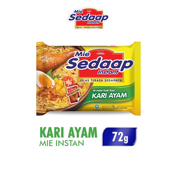 

Sedaap Mie Instan Kari Ayam 72 gr