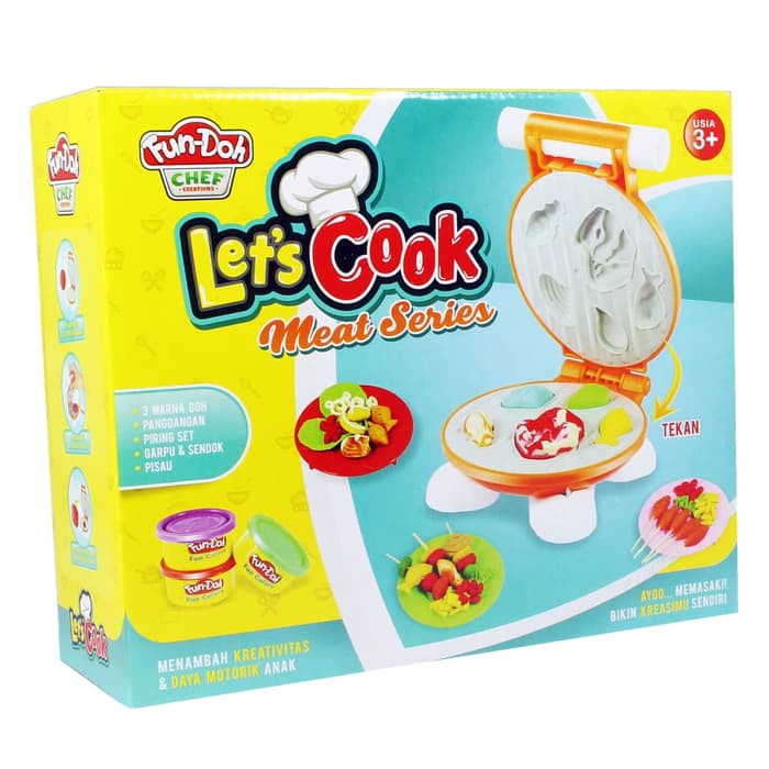 FunDoh Lets Cook Meat Series Mainan Edukasi Anak