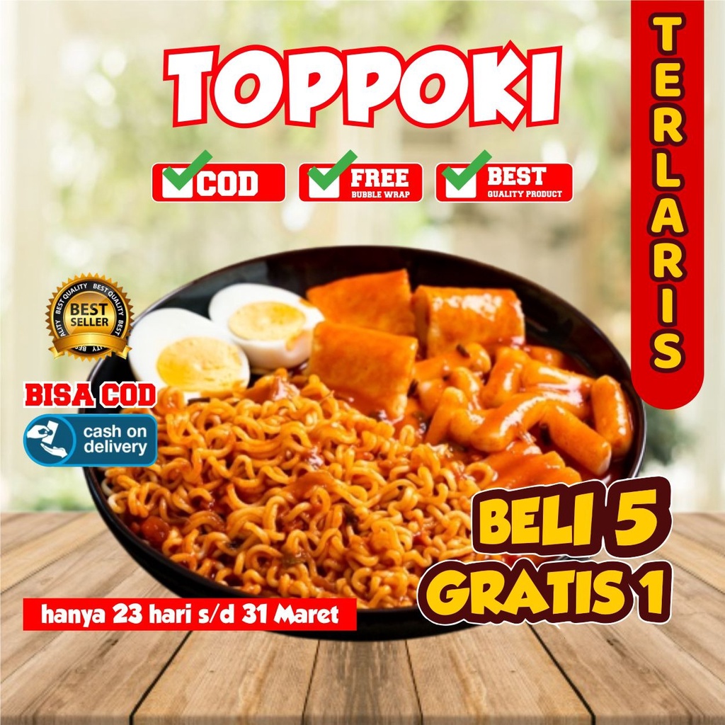 toppoki rabokki tteoboki topoki murah homamade Ramyeon Tteokbokki RAPOKKI Tteokbokki halal toppoki korean food