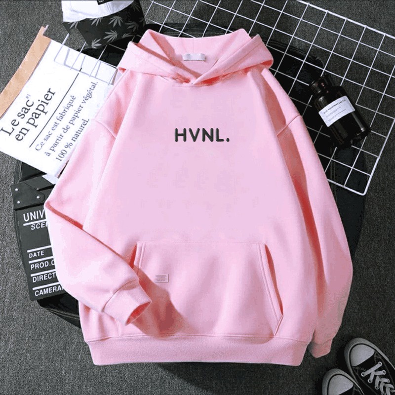 Parisdivarious Sweater Hoodie Jemper (Bordir) HVNL Bahan Fleece Size S - XXL (Pria &amp; Wanita)