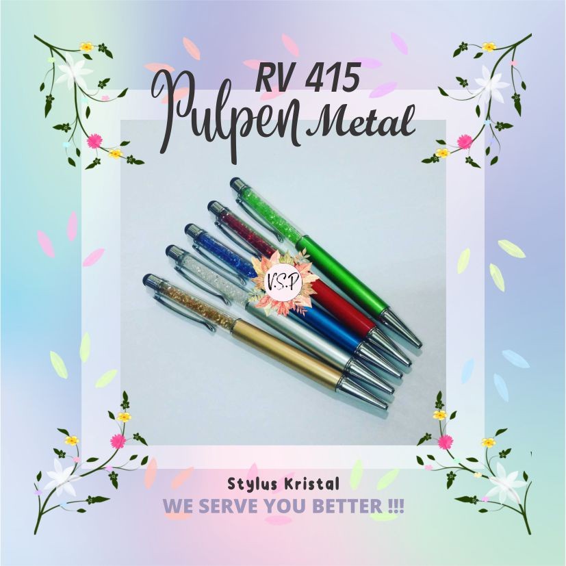 

Pulpen Metal Stylus Krista RV 415 / Souvenir Wedding Seminar kit Murah