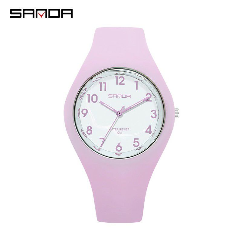 JAM TANGAN 8SANDA 6056 Jam Tangan Wanita Analog Jelly Series Tali Silicone