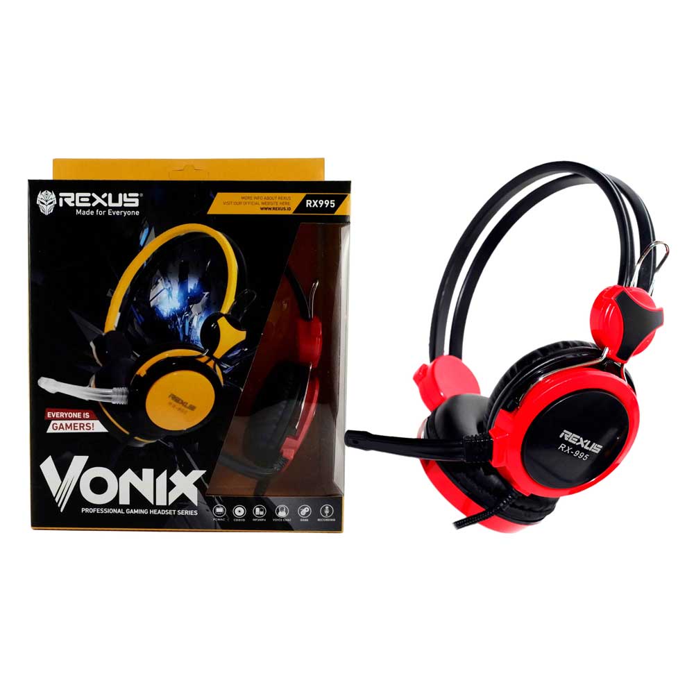 HEADSET HEADPHONE EARPHONE REXUS VONIX RX-995 ORIGINAL