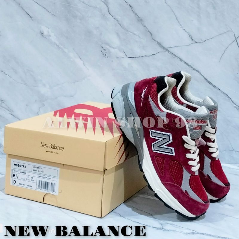 NEW BALANCE 990TF3/SEPATU NEW BALANCE SEPATU NB 990TF3 ORIGINAL MADE IN USA