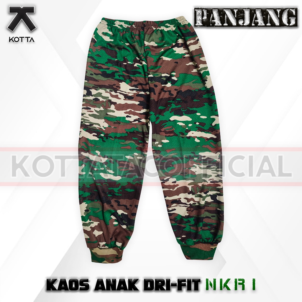 SETELAN KAOS BAJU TRANING DRYFIT ANAK LORENG KASAD NKRI TNI TERBARU