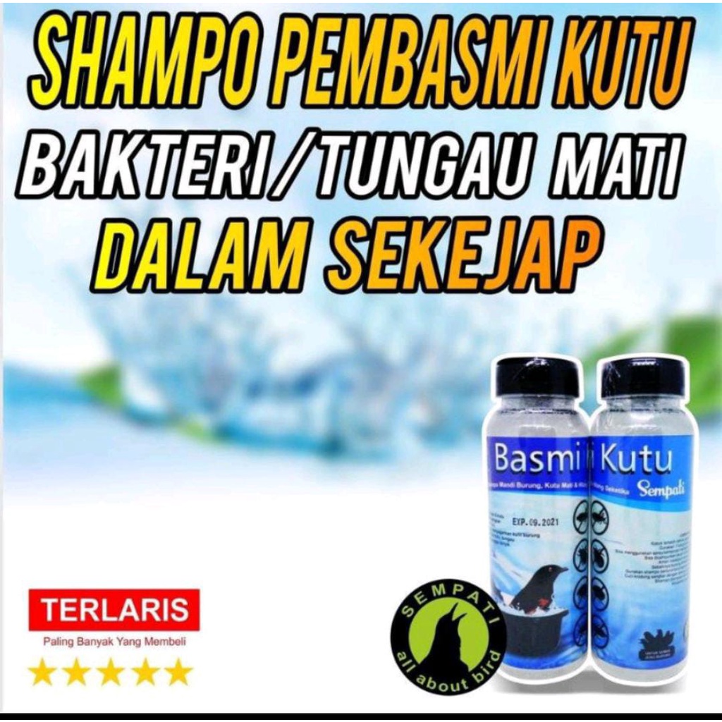 BASMI KUTU SEMPATI SHAMPO SAMPO BURUNG PEMBASMI KUTU UNTUK SEMUA BURUNG