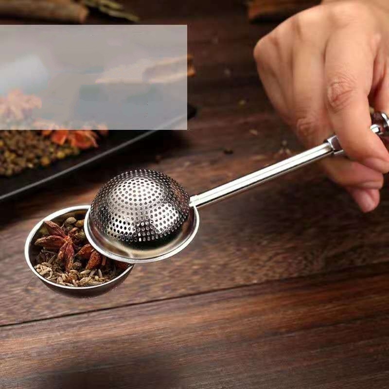 SARINGAN TEH FILTER PENYARING DAUN TEH BUMBU SERBAGUNA MURAH SILVER STAINLESS STEEL REUSABLE LA140S3 TEA INFUSER STRAINER