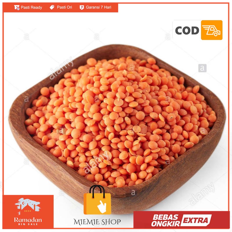 

Kacang lentil merah miju-miju1kg