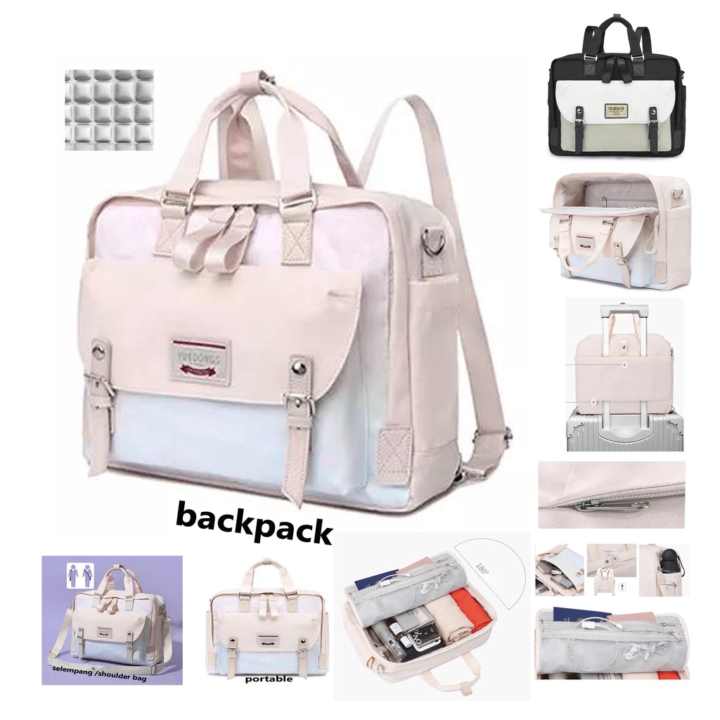 Tas Laptop Macbook Multi Ways Selempang Jinjing Ransel Backpack Size 13 14  inch