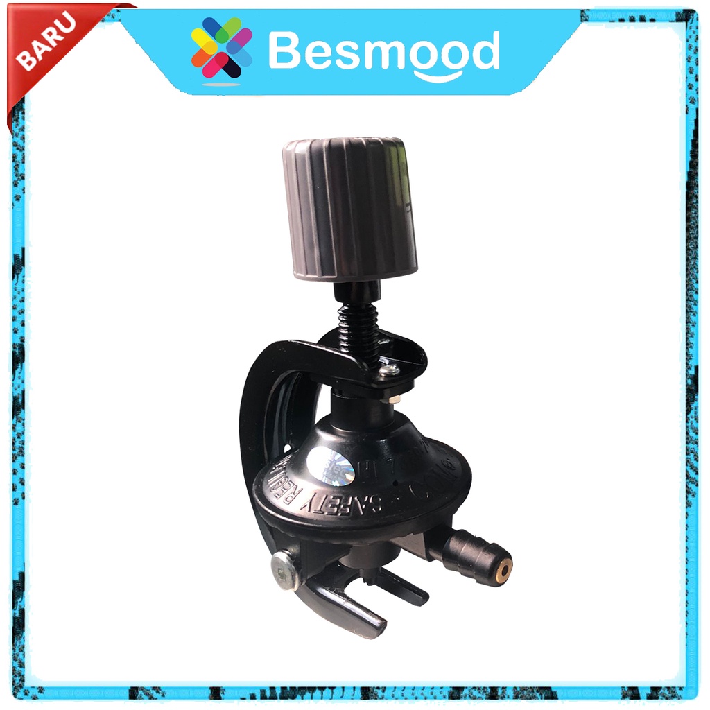 Besmood Regulator gas elpiji plus meteran plus pengaman 201M DESTEC