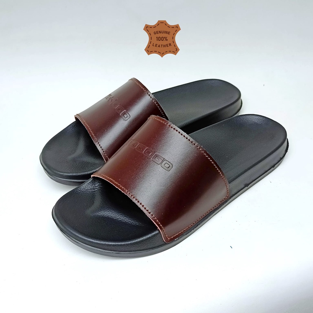 SANDAL KULIT ASLI YOGOGO Sandal Selop Flip Flop Pria dan Wanita