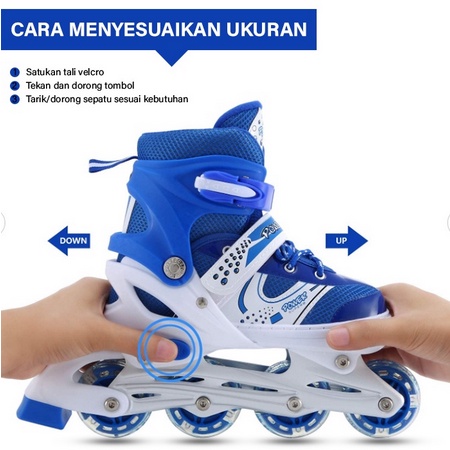 Sepatu Roda Anak Power Inline Skate / Sepatu Roda Bajaj Sepasang / Sepatu Roda Anak Cewek Cowok