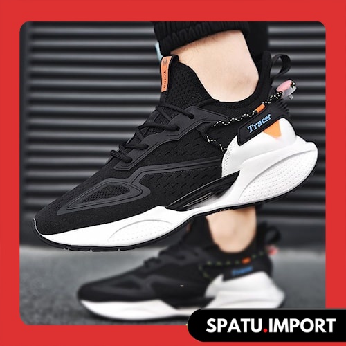 Sepatu Slip On Pria Import Keren Casual Putih Hitam Murah Original Tanpa Tali Terbaru Korea41