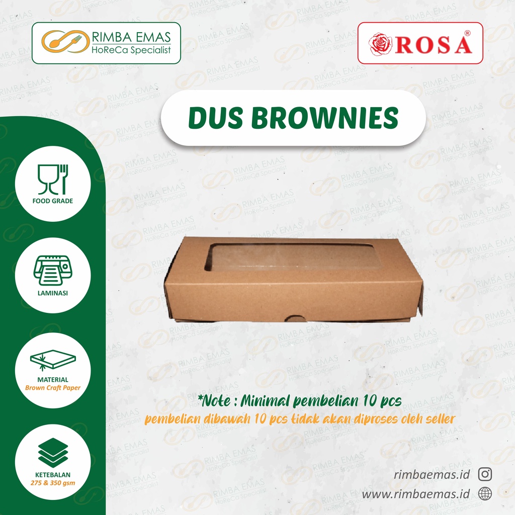 

DUS BROWNIES (DUS KRAFT / DUS BROWN KRAFT JENDELA / DUS SNACK / DUS ROTI / DUS LAMINASI)