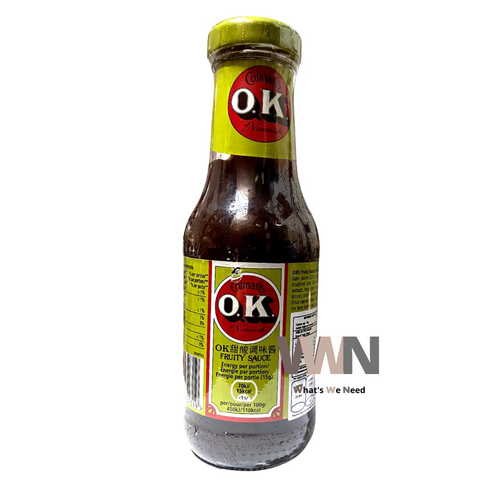 

Colmans OK Fruity Sauce 335 gr - Saus Steak