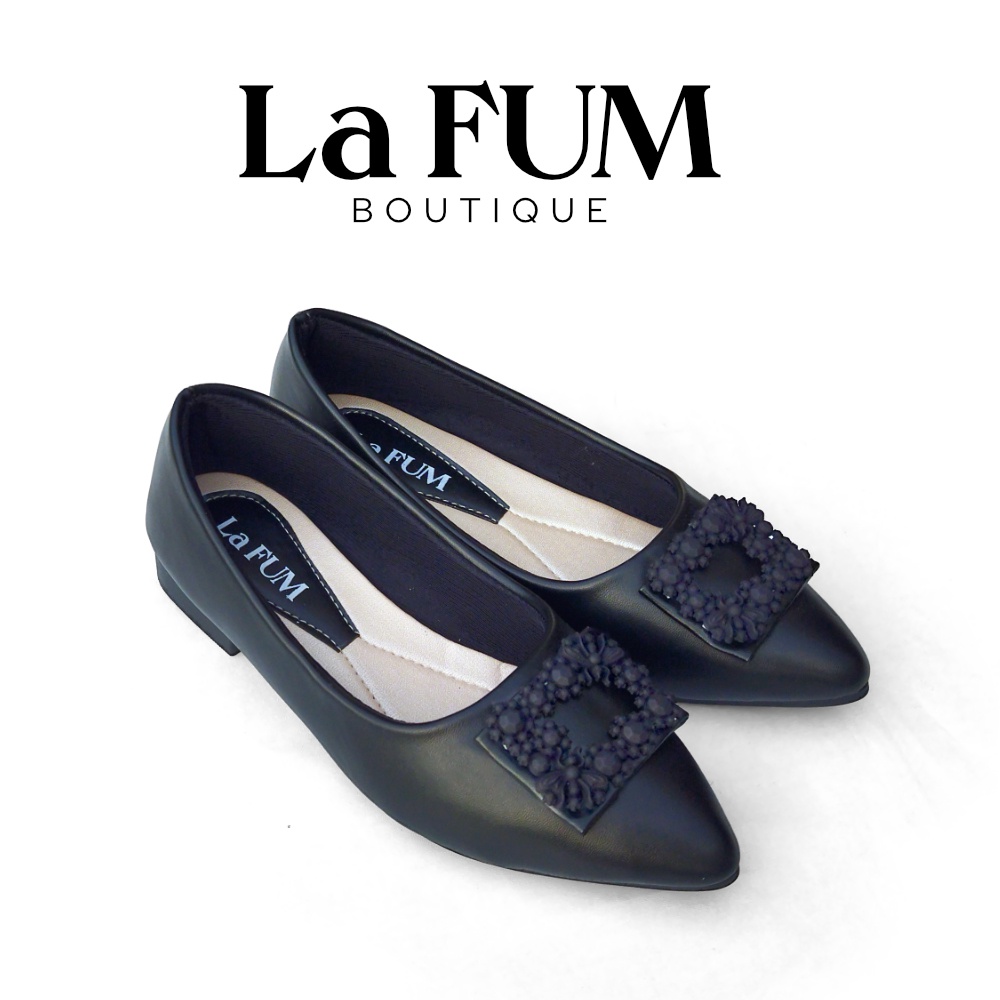 Peony Pantofel Shoes - Sepatu Pansus Hak wanita by La FUM