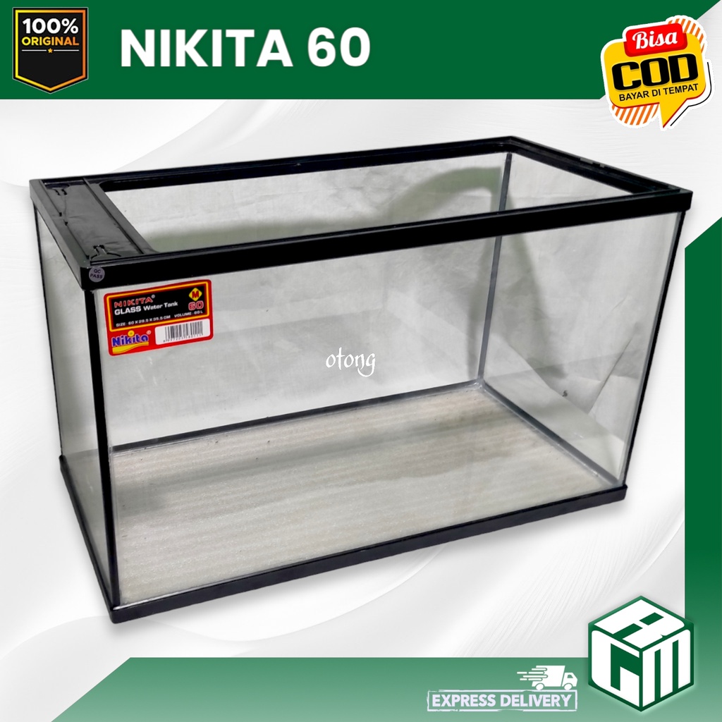 NIKITA SIZE 60 CM 60CM AQUARIUM IKAN REPTIL HAMSTER AKRILIK