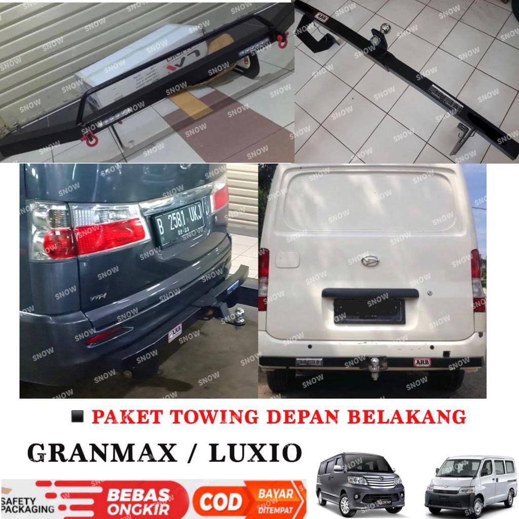 Paket Tanduk Towing Depan Belakang Bumper Granmax Gran Max Luxio ARB