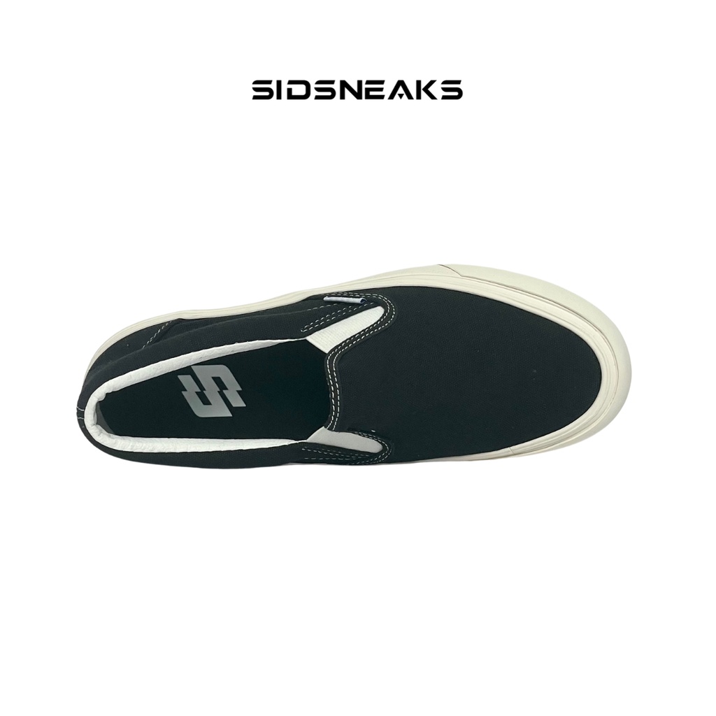 Sepatu Sidsneaks - Slip on Exelas Black White