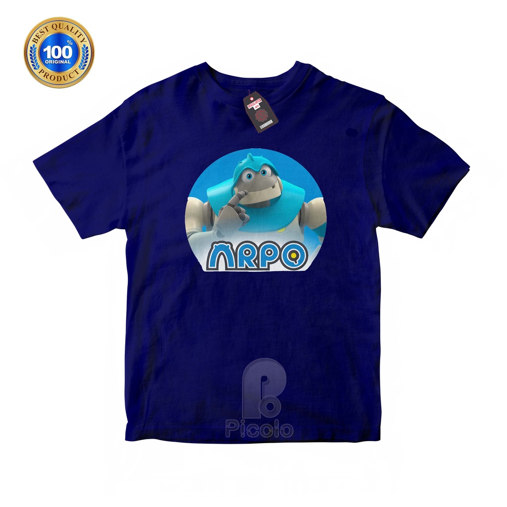 (FREE NAMA) BAJU KAOS ATASAN ANAK MOTIF KARTUN ARPO THE ROBOTS FOR ALL KIDS UNISEX Bahan COTTUN