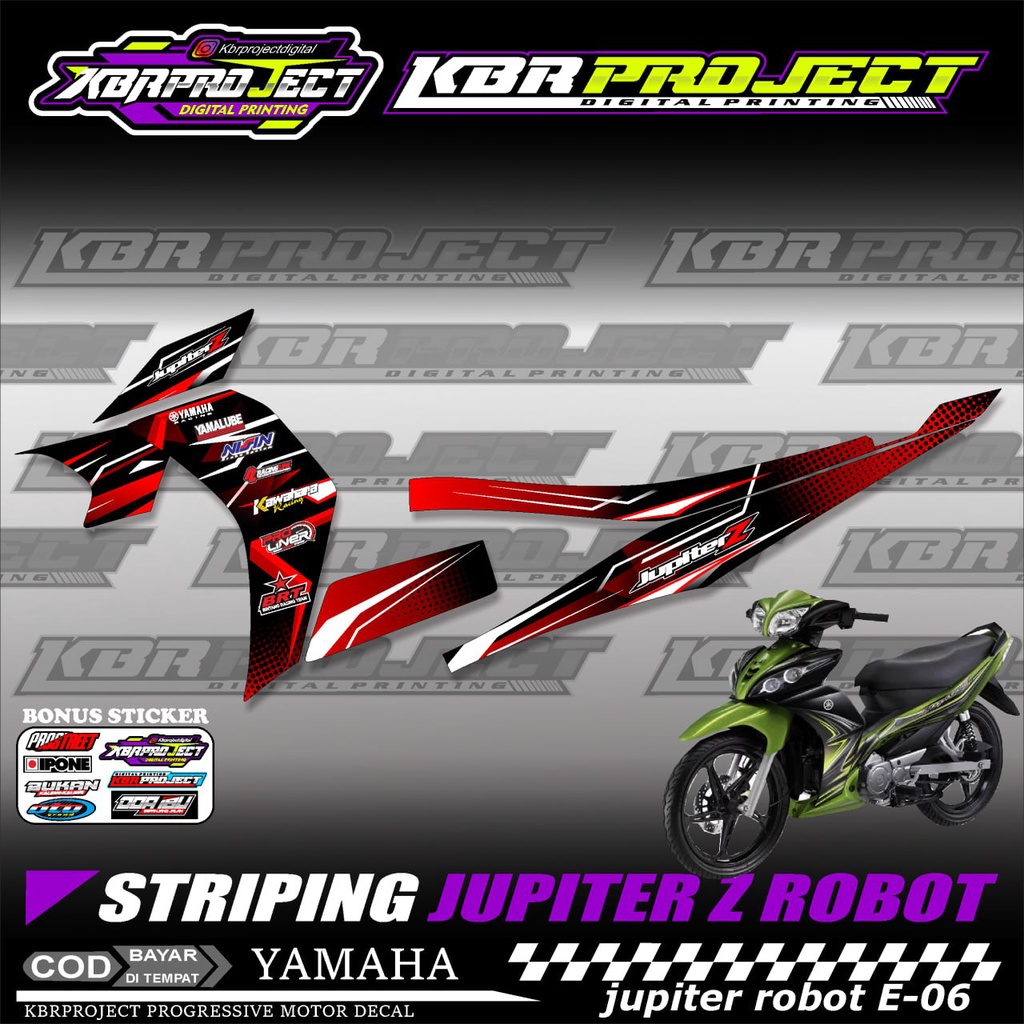 JUPITER Z ROBOT 2003  STIKER MOTOR KEREN Stiker Striping JUPITER Z ROBOT 2003 Lis Variasi Stiker Mot
