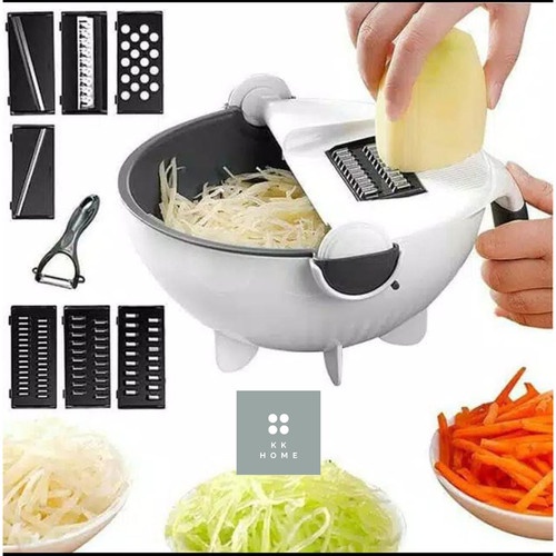 ALAT PARUTAN SET BASKOM MULTIFUNGSI / ALAT PEMOTONG SAYUR DAN BUAH BASKOM SARINGAN CUCI SERBAGUNA