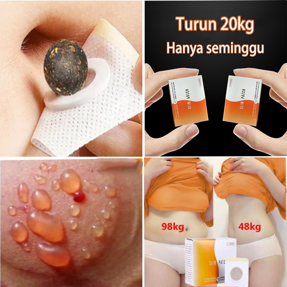 Slim Patch Pelangsing Stiker Pelangsing Stiker Pusar Isi 10 Pcs Produk Herbal Alami Menurunkan Bobot Cocok Untuk Pria Dan Wanita Tanpa Olahraga Pembakar Lemak Cepat Detox