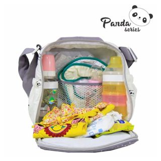 *NEW* OMILAND Tas Perlengkapan Bayi Selempang Ukuran Kecil Medium Besar - Panda / Sloth / Alpaca / Rainbow Series