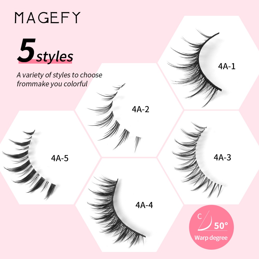 CSP128 – Magefy Bulu Mata Palsu Fake Eyelashes 4 pairs pasang