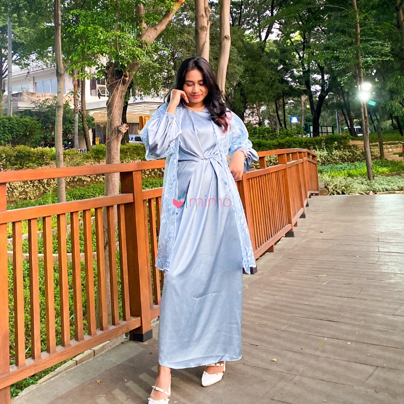 Abelia Silk Dress - Ramadhan Collection/Lebaran/Kaftan