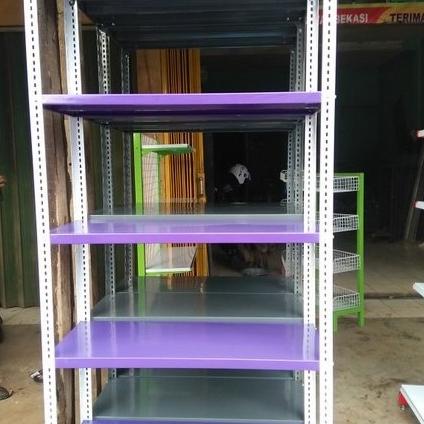 Rak Besi Siku Lubang 5 Susun Terima Pesanan