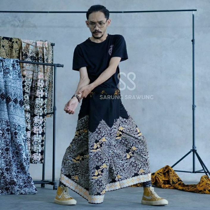 PETA NUSANTARA KUNING SARUNG BATIK KAIN BATIK CAP ASLI SOLO BATIK LESMANA SOLO